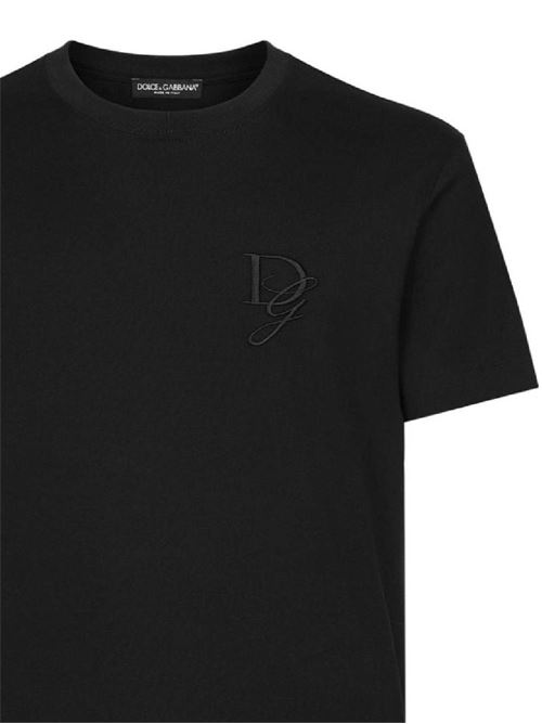 T-shirt leggera nera da uomo DOLCE&GABBANA | G8RN8ZG7N4QN0000